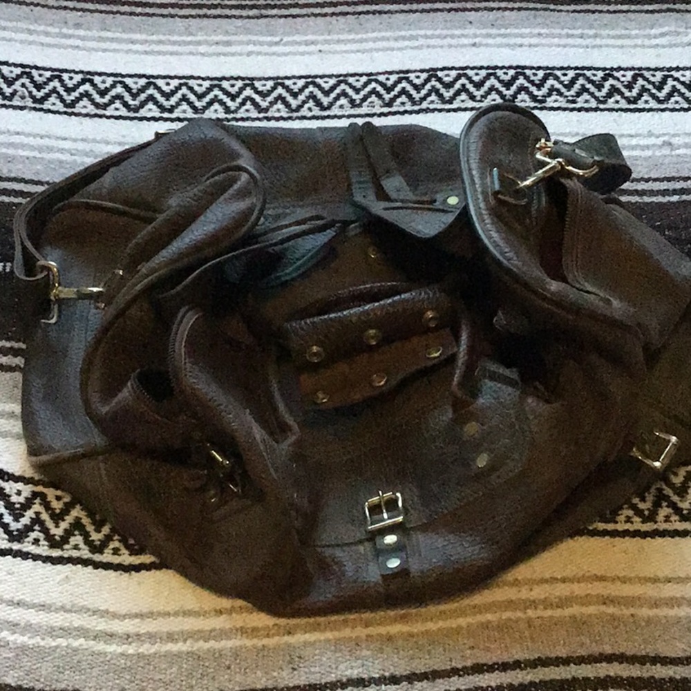J.W. Hulme Co. Leather Duffel
